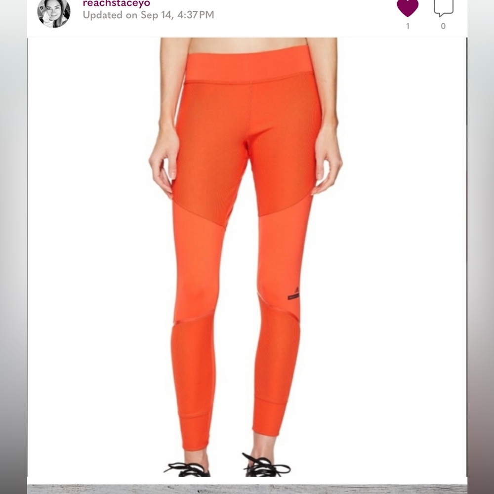 Adidas x Stella McCartney Orange Training Tights
